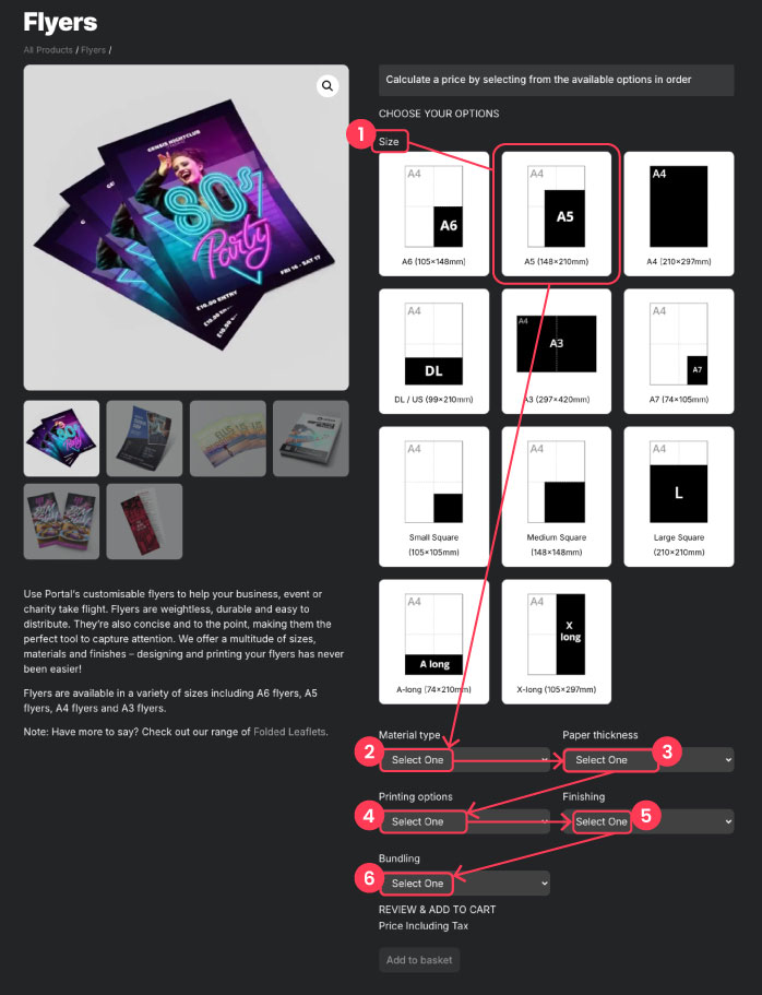 How to select your product to add to cart
