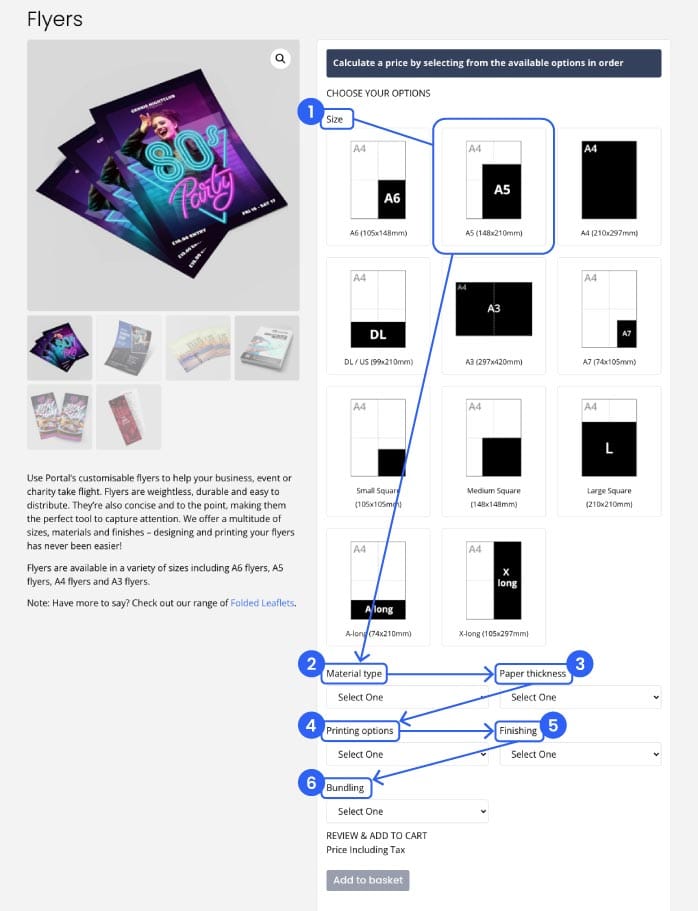 How to select your product to add to cart