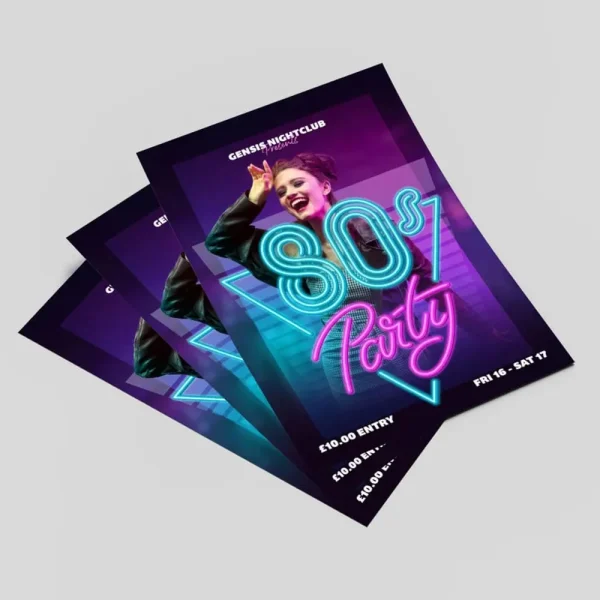 A5 printed flyer samples