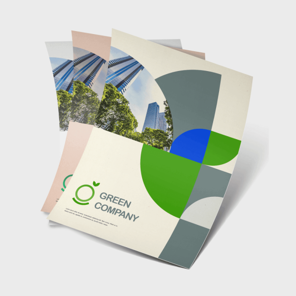 A5 eco paper printed flyer sample